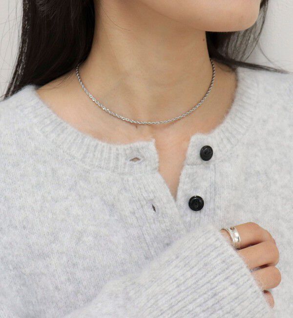 fredy emue「ステンレススクリューチェーンネックレス ショート」|ネックレス|