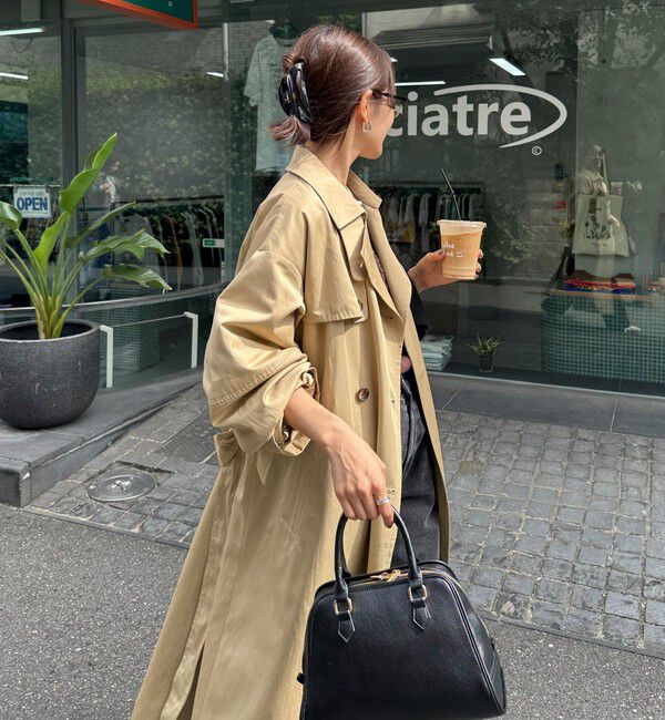 fredy emue「【発売のたびに即完売する大人気アイテム】袖ボリュームトレンチコート」|トレンチコート|