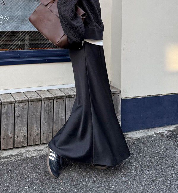 fredy emue「ヘビーサテンバイアススカート」|スカート|