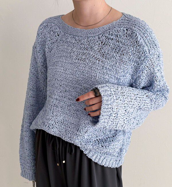 fredy emue「テープヤーンニットプルオーバー」|ニット・セーター|