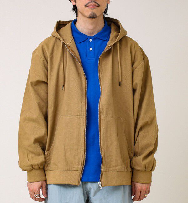 GLOSTER「【タフに着回す】キャンバス/デニム ジップパーカー」|ブルゾン・スタジャン|