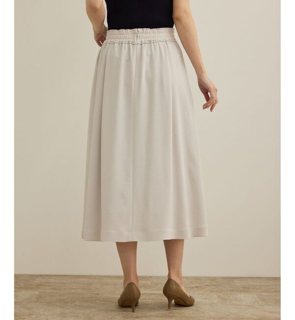 ROPE「 【洗える】タックフレアースカート/セットアップ対応」|スカート|