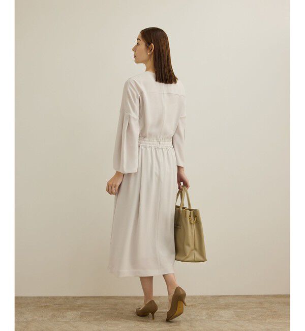 ROPE「 【洗える】タックフレアースカート/セットアップ対応」|スカート|