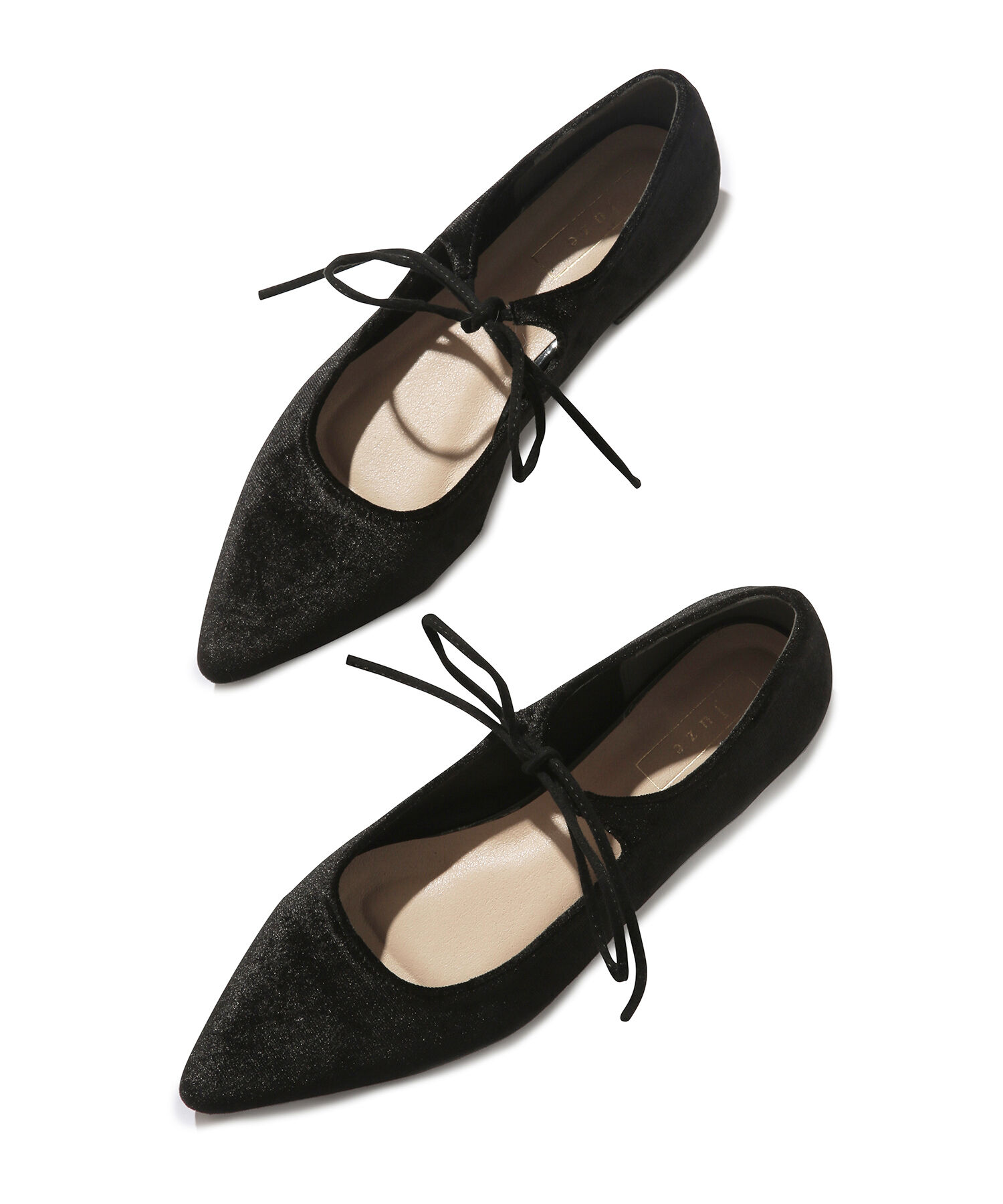 Juze「【新色・追加生産】リボンフラットパンプス」|パンプス|