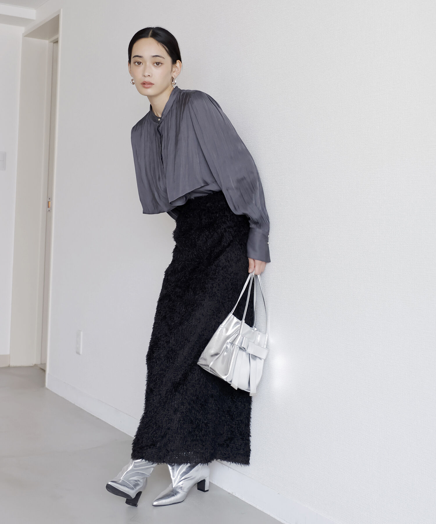 VIS「【ハンドルの長さ調節が出来る】リボンミニトートバック」|ショルダー・メッセンジャー|