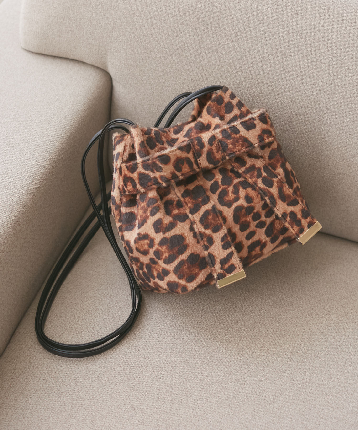 VIS「【ハンドルの長さ調節が出来る】リボンミニトートバック」|ショルダー・メッセンジャー|