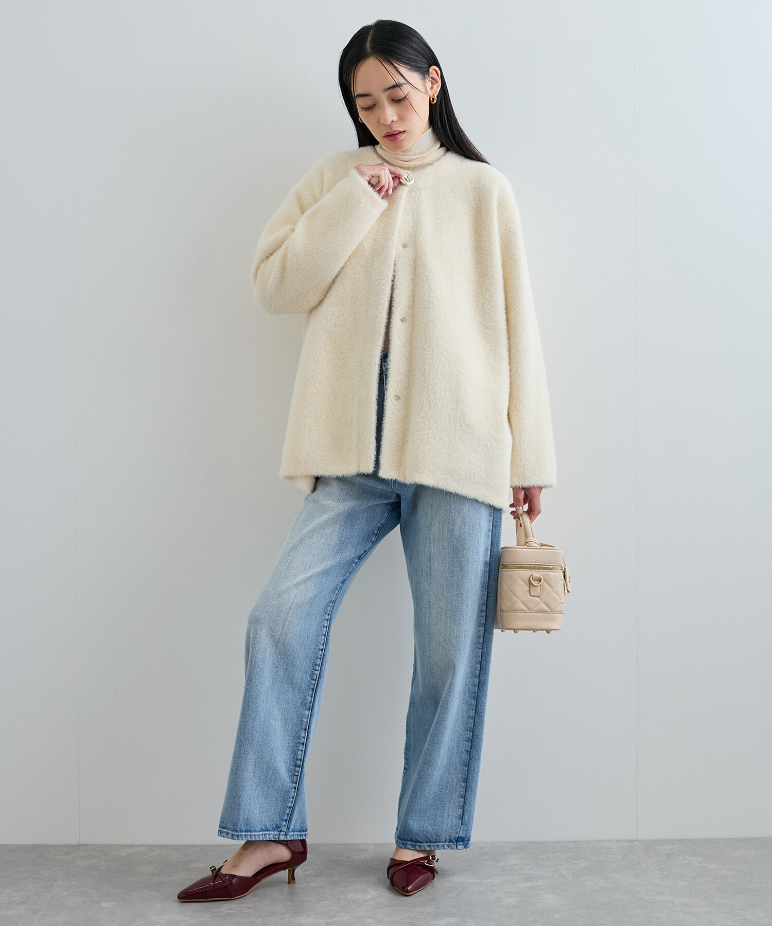 VIS「ハイウエストストレートデニム」|デニム|