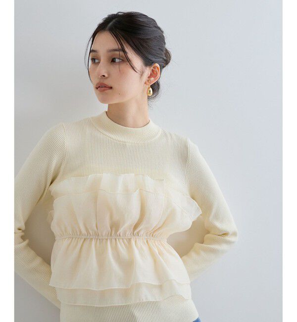 VIS「旬なレイヤードスタイルが叶う！ビスチェドッキングニット/洗える」|ニット・セーター|キナリ(16)