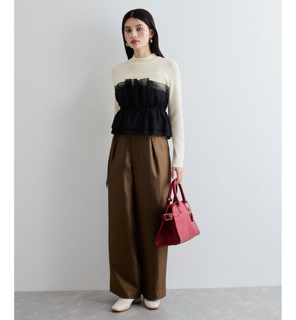 VIS「旬なレイヤードスタイルが叶う！ビスチェドッキングニット/洗える」|ニット・セーター|