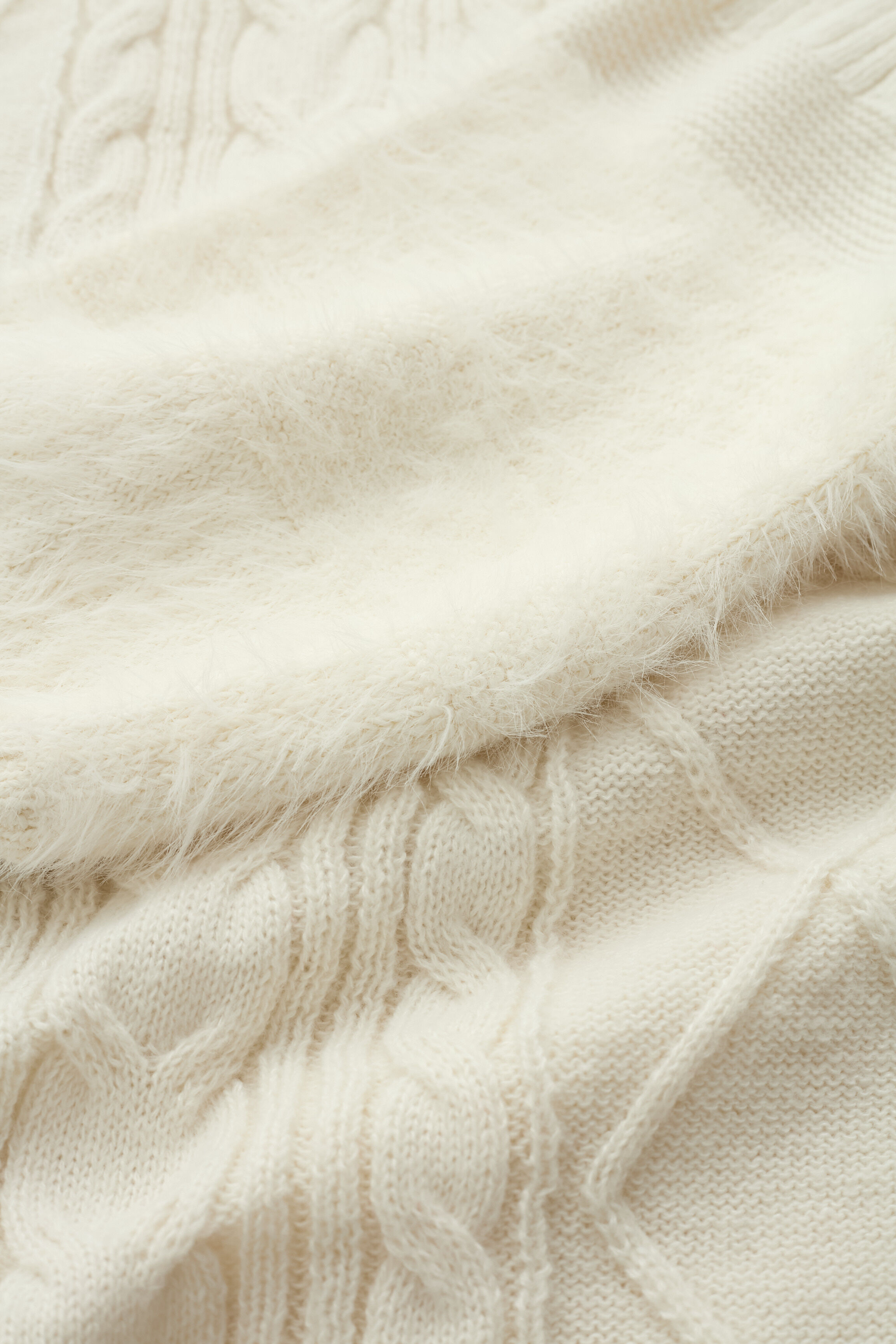 VIS「【洗える】オフショルケーブル編みミニワンピース」|ワンピース|