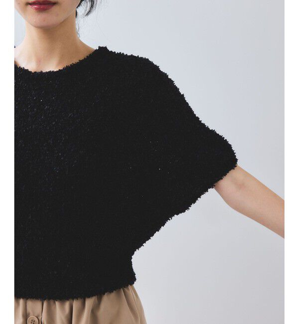 VIS「【WEB限定】リボンヤーンバルーン袖サマーニット」|ニット・セーター|