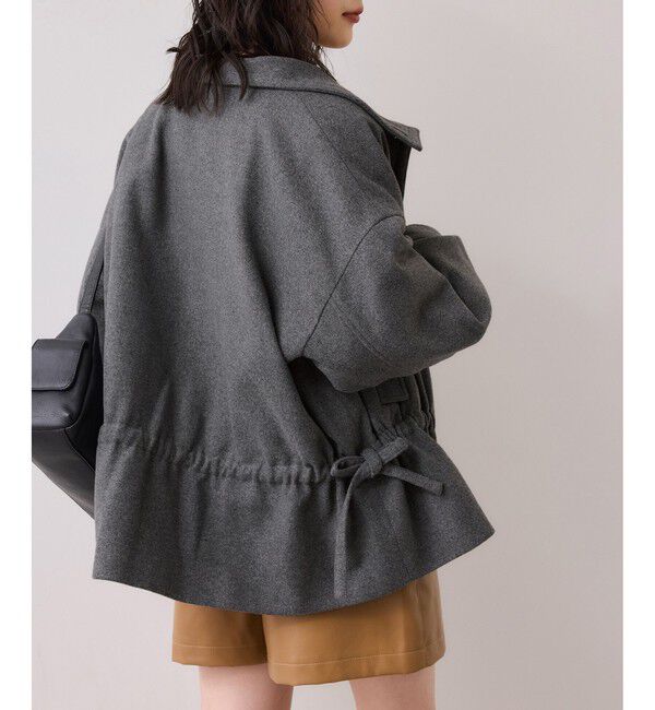 VIS「ドロストペプラムブルゾン」|ブルゾン・スタジャン|