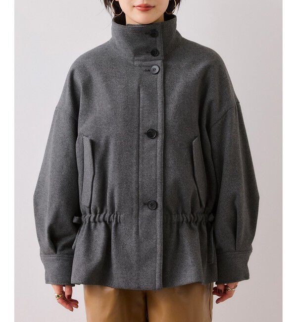 VIS「ドロストペプラムブルゾン」|ブルゾン・スタジャン|