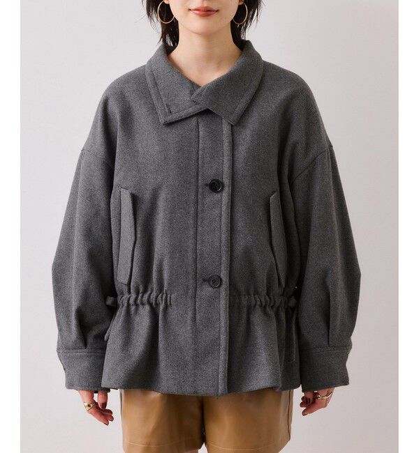 VIS「ドロストペプラムブルゾン」|ブルゾン・スタジャン|