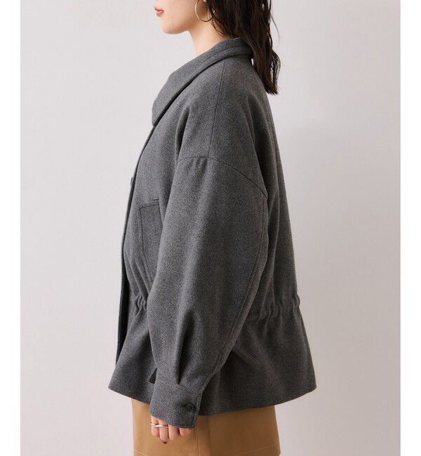 VIS「ドロストペプラムブルゾン」|ブルゾン・スタジャン|