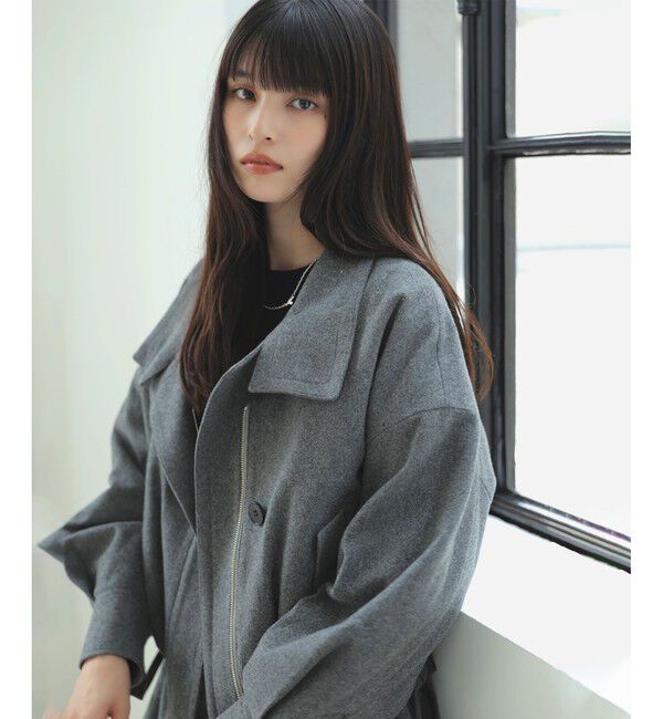 VIS「ドロストペプラムブルゾン」|ブルゾン・スタジャン|