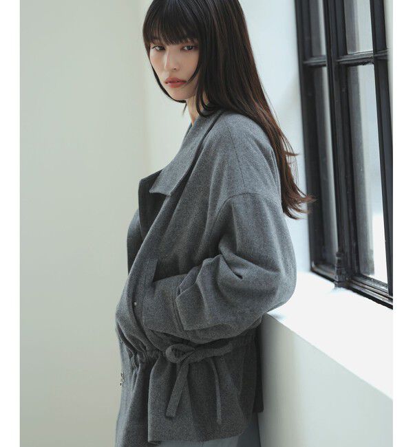 VIS「ドロストペプラムブルゾン」|ブルゾン・スタジャン|