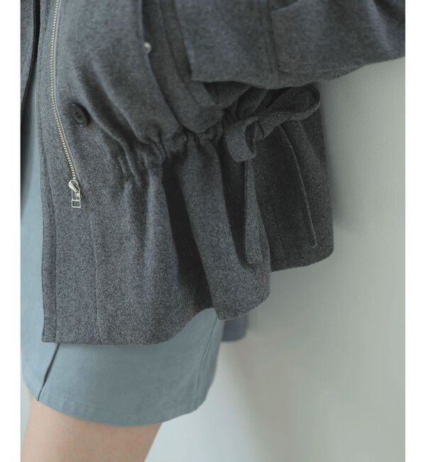 VIS「ドロストペプラムブルゾン」|ブルゾン・スタジャン|