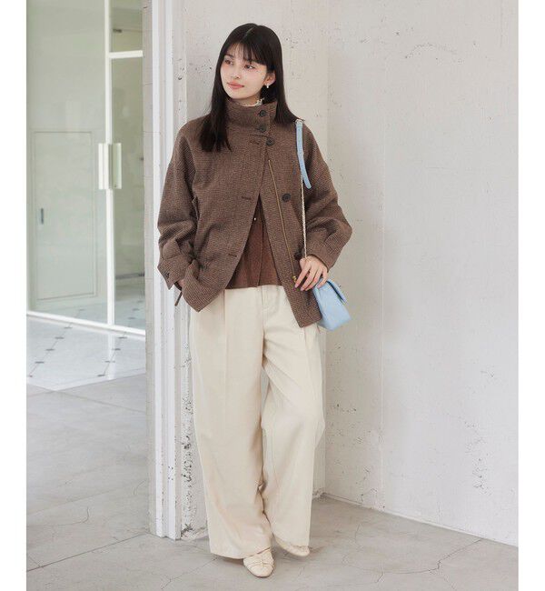 VIS「ドロストペプラムブルゾン」|ブルゾン・スタジャン|