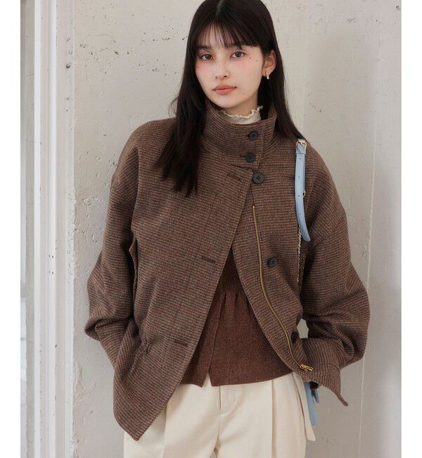 VIS「ドロストペプラムブルゾン」|ブルゾン・スタジャン|