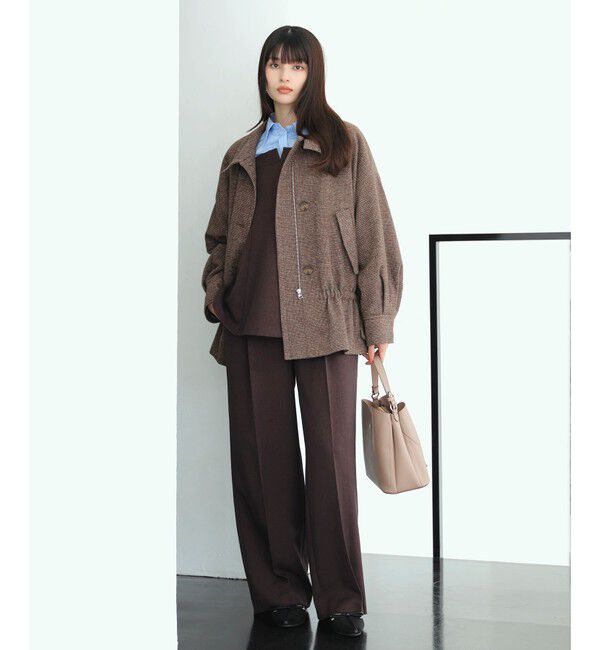 VIS「ドロストペプラムブルゾン」|ブルゾン・スタジャン|