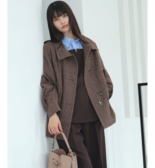 VIS「ドロストペプラムブルゾン」|ブルゾン・スタジャン|