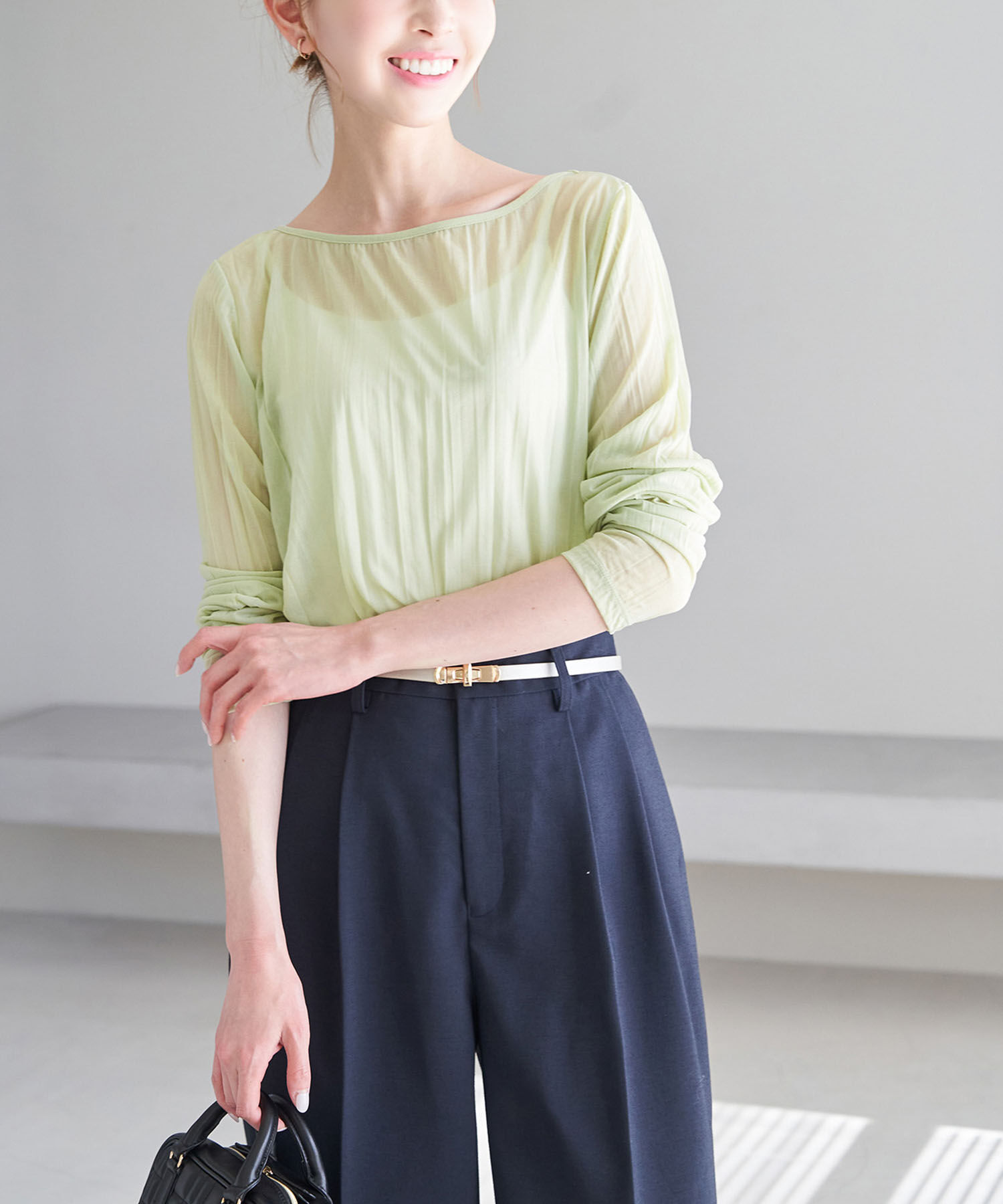 Rope&rsquo;Picnic「シアーワッシャーカットプルオーバー」|Tシャツ・カットソー|