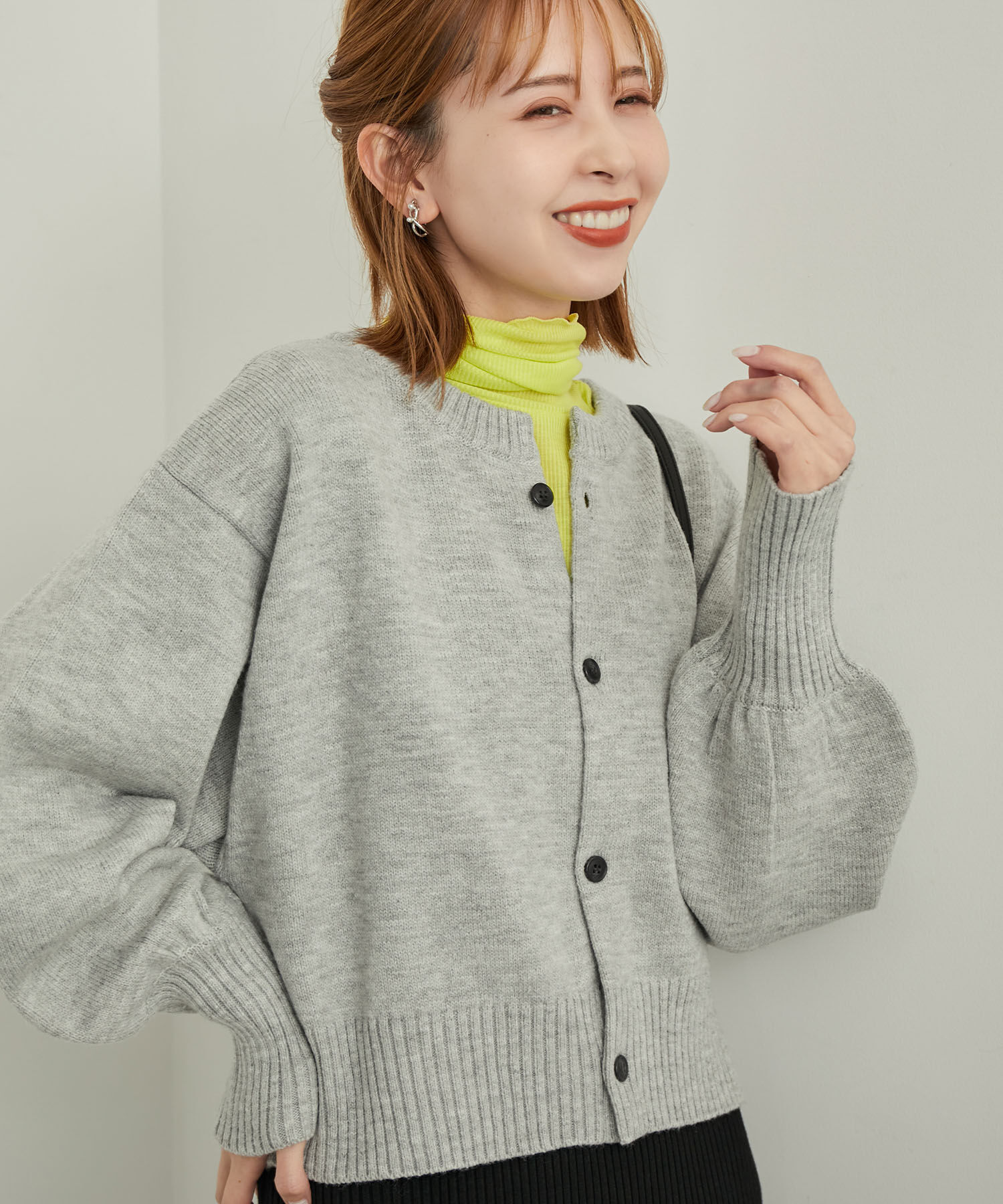 Rope&rsquo;Picnic「【WEB限定カラー: ライトグレー,イエロー】シアーカットタートル」|Tシャツ・カットソー|