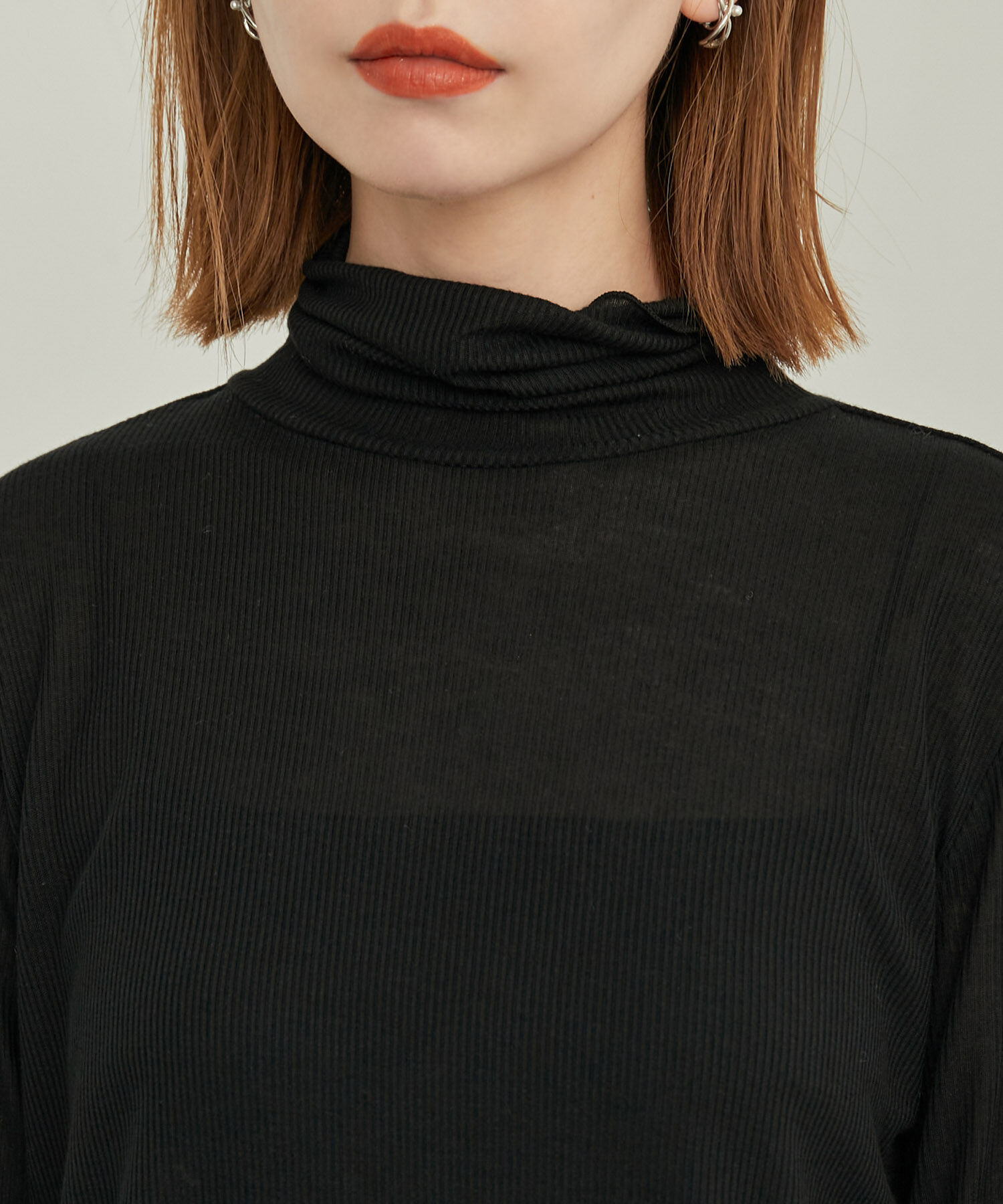 Rope&rsquo;Picnic「【WEB限定カラー: ライトグレー,イエロー】シアーカットタートル」|Tシャツ・カットソー|