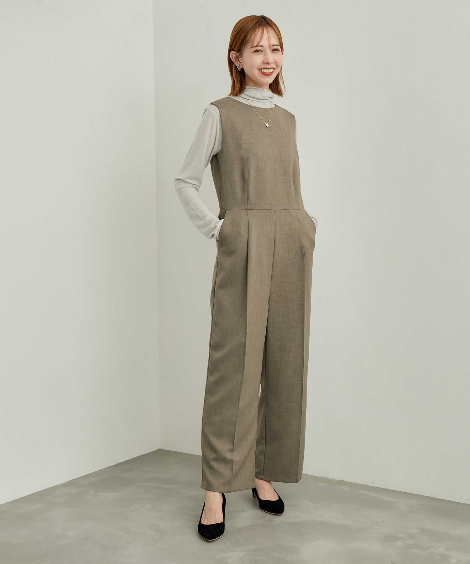 Rope&rsquo;Picnic「【WEB限定カラー: ライトグレー,イエロー】シアーカットタートル」|Tシャツ・カットソー|