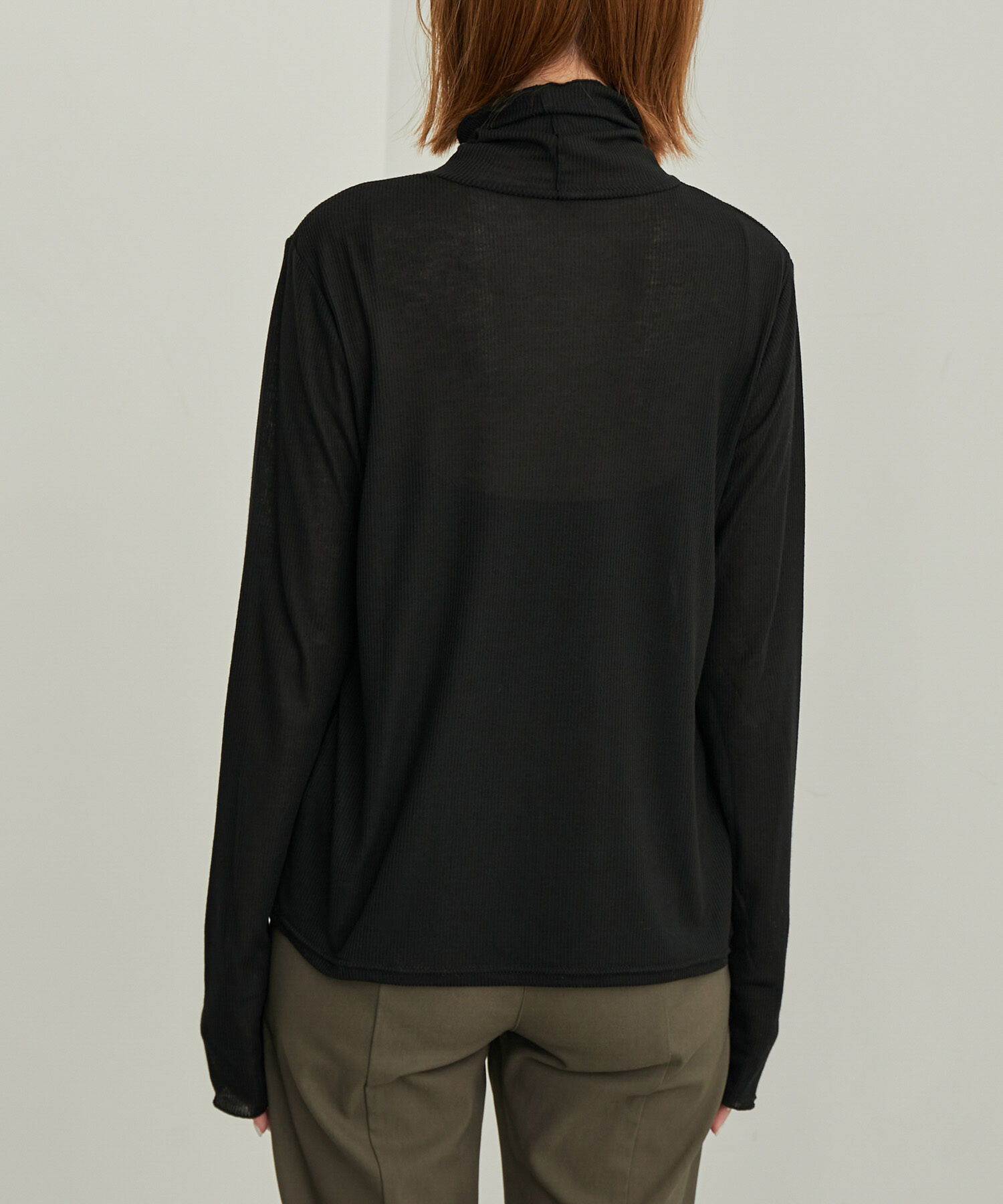 Rope&rsquo;Picnic「【WEB限定カラー: ライトグレー,イエロー】シアーカットタートル」|Tシャツ・カットソー|