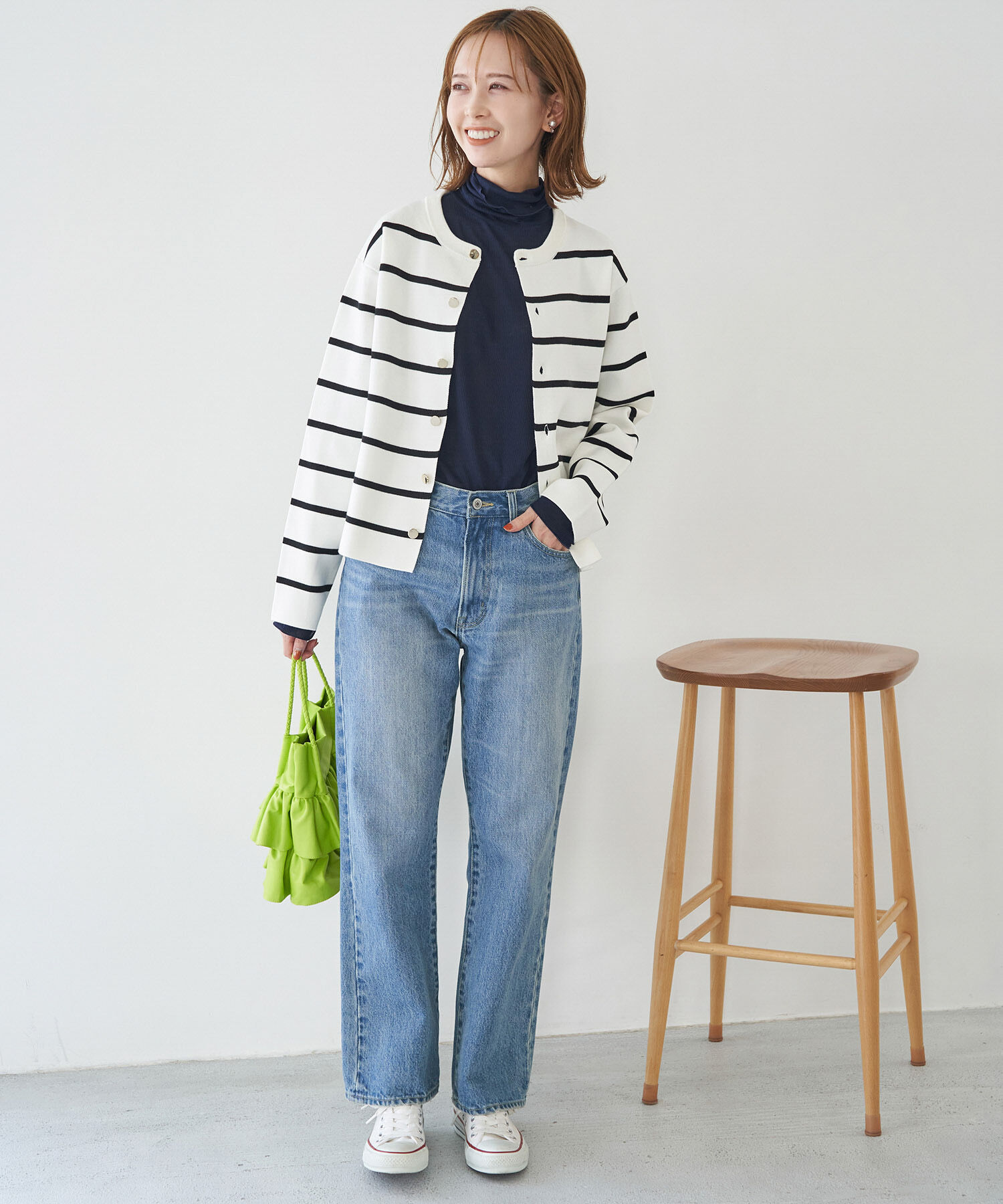 Rope&rsquo;Picnic「【WEB限定カラー: ライトグレー,イエロー】シアーカットタートル」|Tシャツ・カットソー|