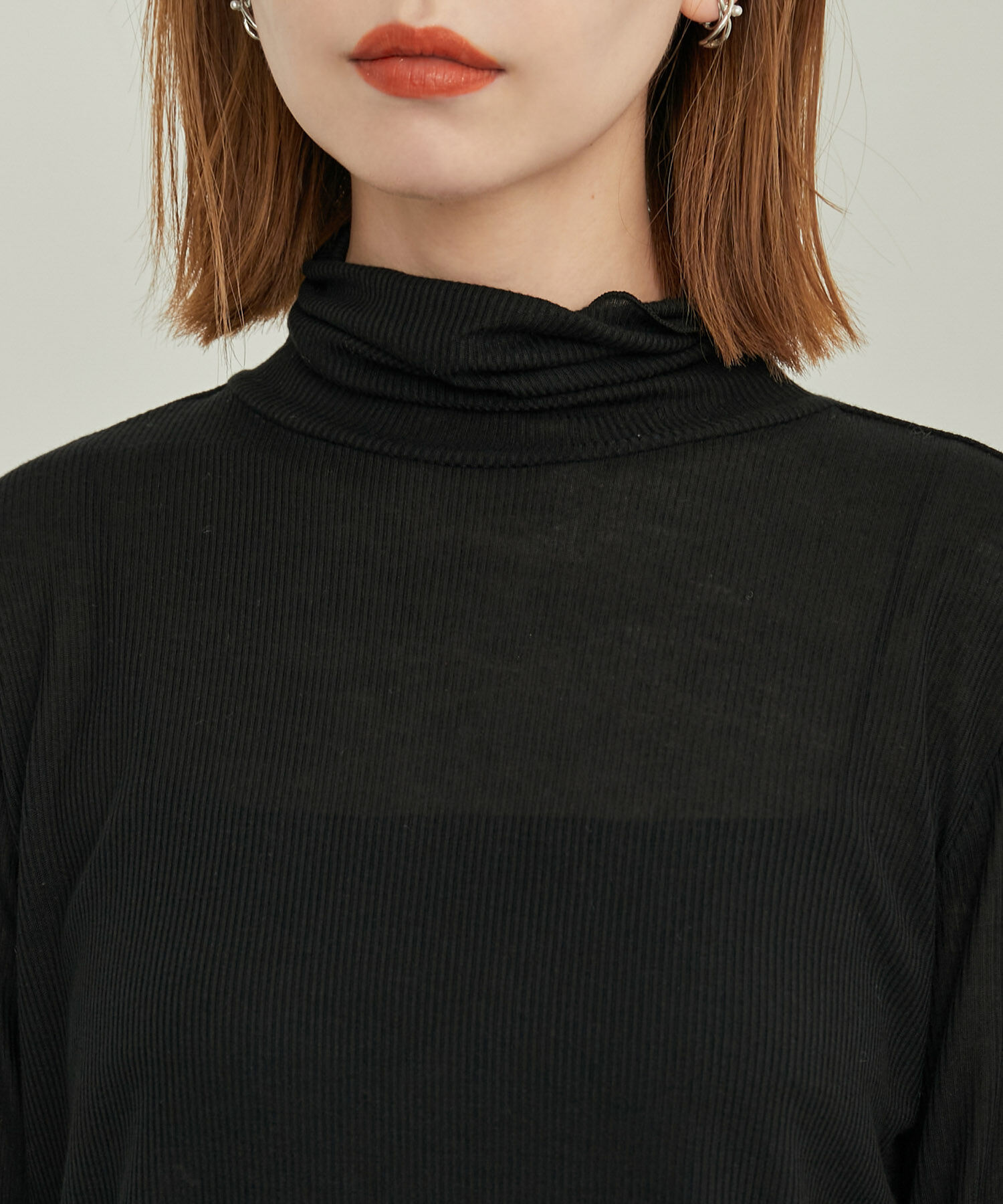 Rope&rsquo;Picnic「【WEB限定カラー: ライトグレー,イエロー】シアーカットタートル」|Tシャツ・カットソー|