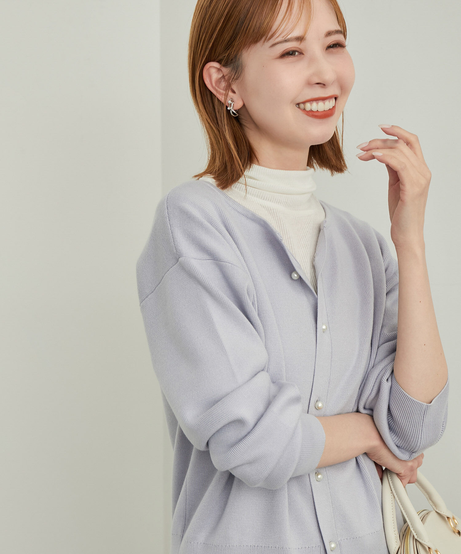 Rope&rsquo;Picnic「【WEB限定カラー: ライトグレー,イエロー】シアーカットタートル」|Tシャツ・カットソー|