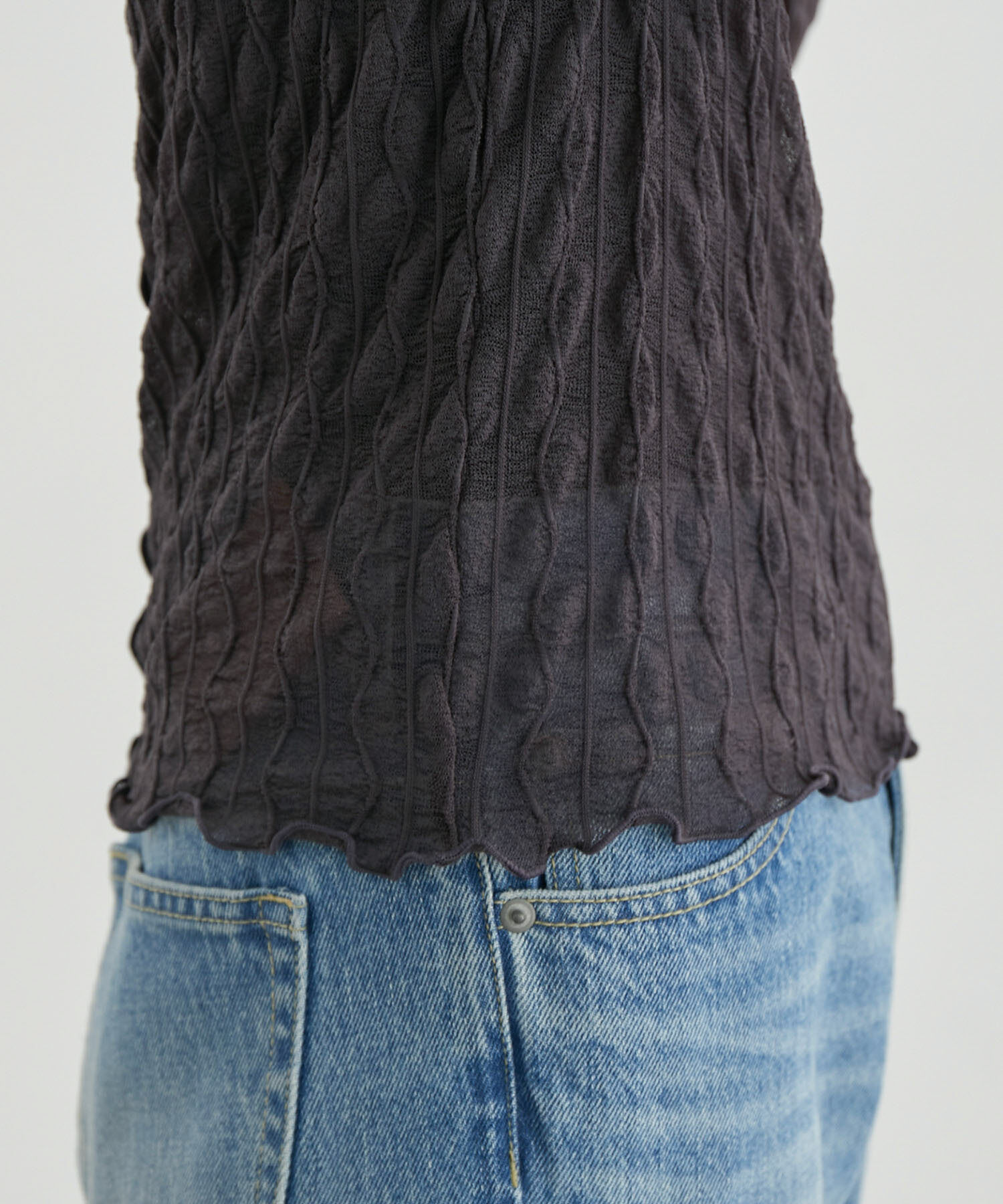 Rope&rsquo;Picnic「シアージャガードタートル」|Tシャツ・カットソー|