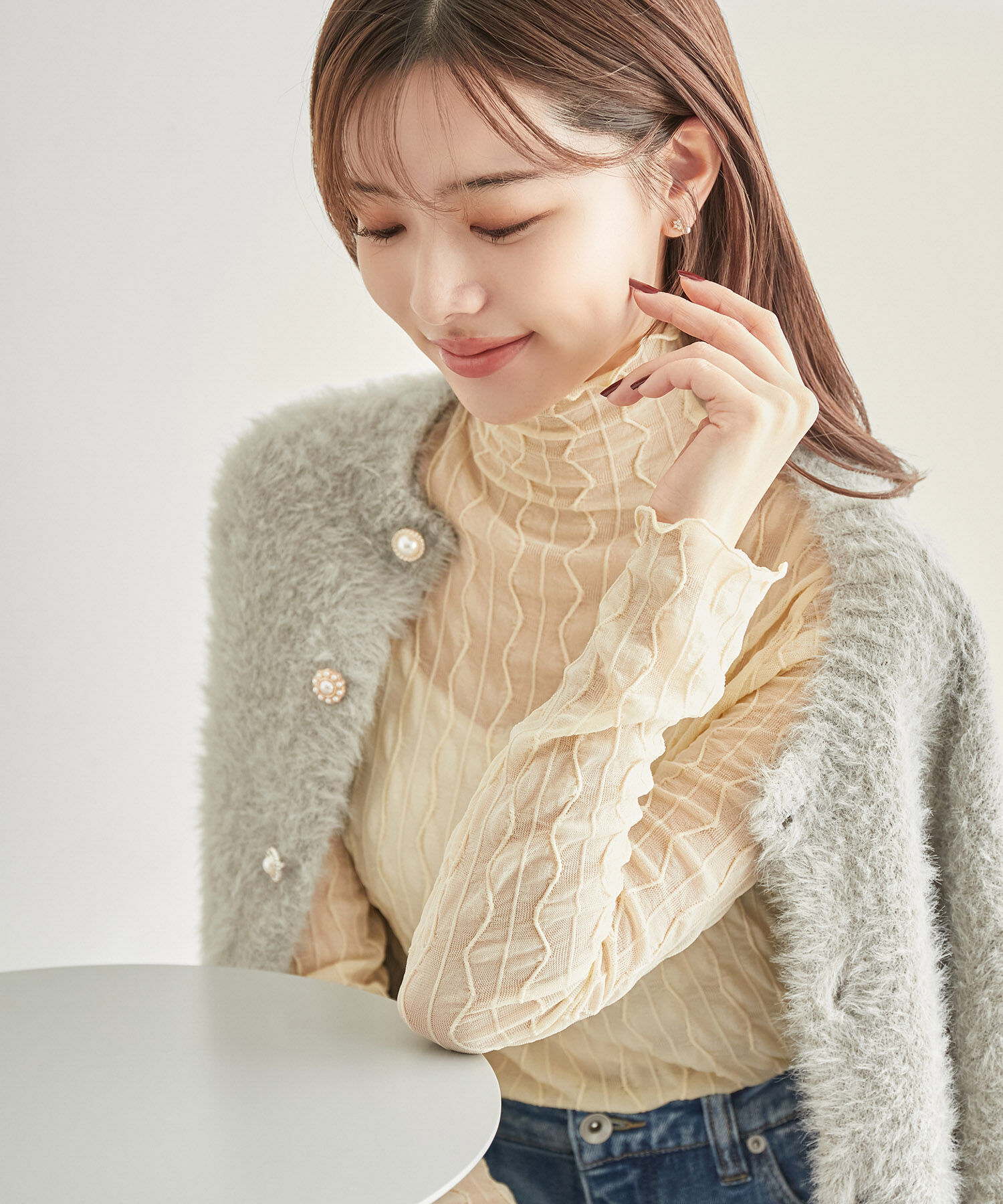 Rope&rsquo;Picnic「シアージャガードタートル」|Tシャツ・カットソー|