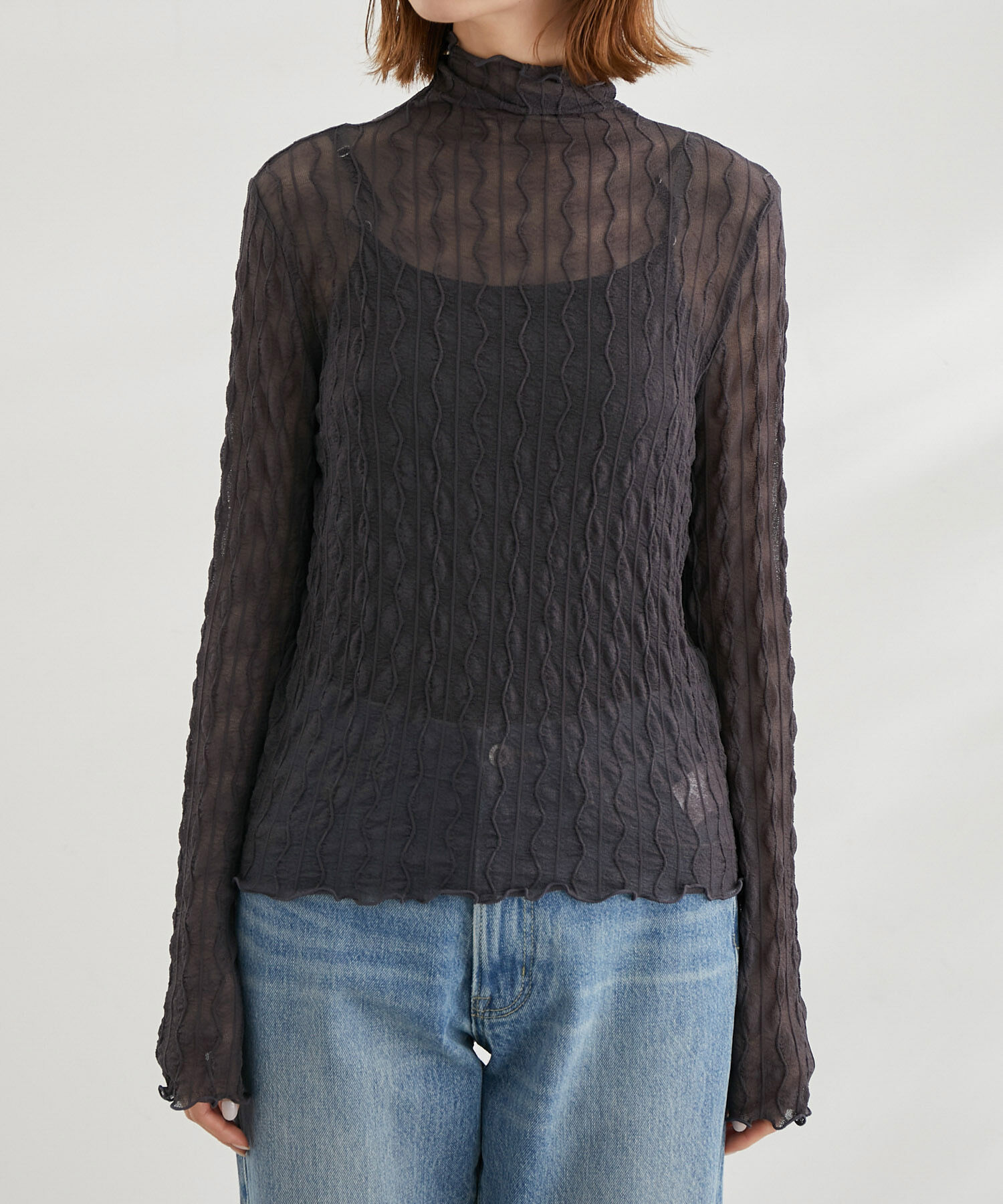 Rope&rsquo;Picnic「シアージャガードタートル」|Tシャツ・カットソー|