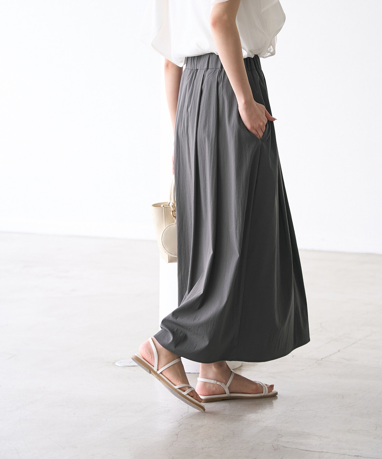 Rope&rsquo;Picnic「レーヨンナイロンイージースカート」|スカート|