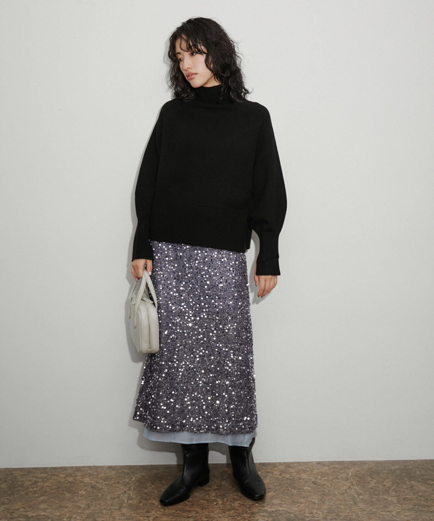 ADAM ET ROPE'「【RAIVE】スパンコールスカート」|スカート|