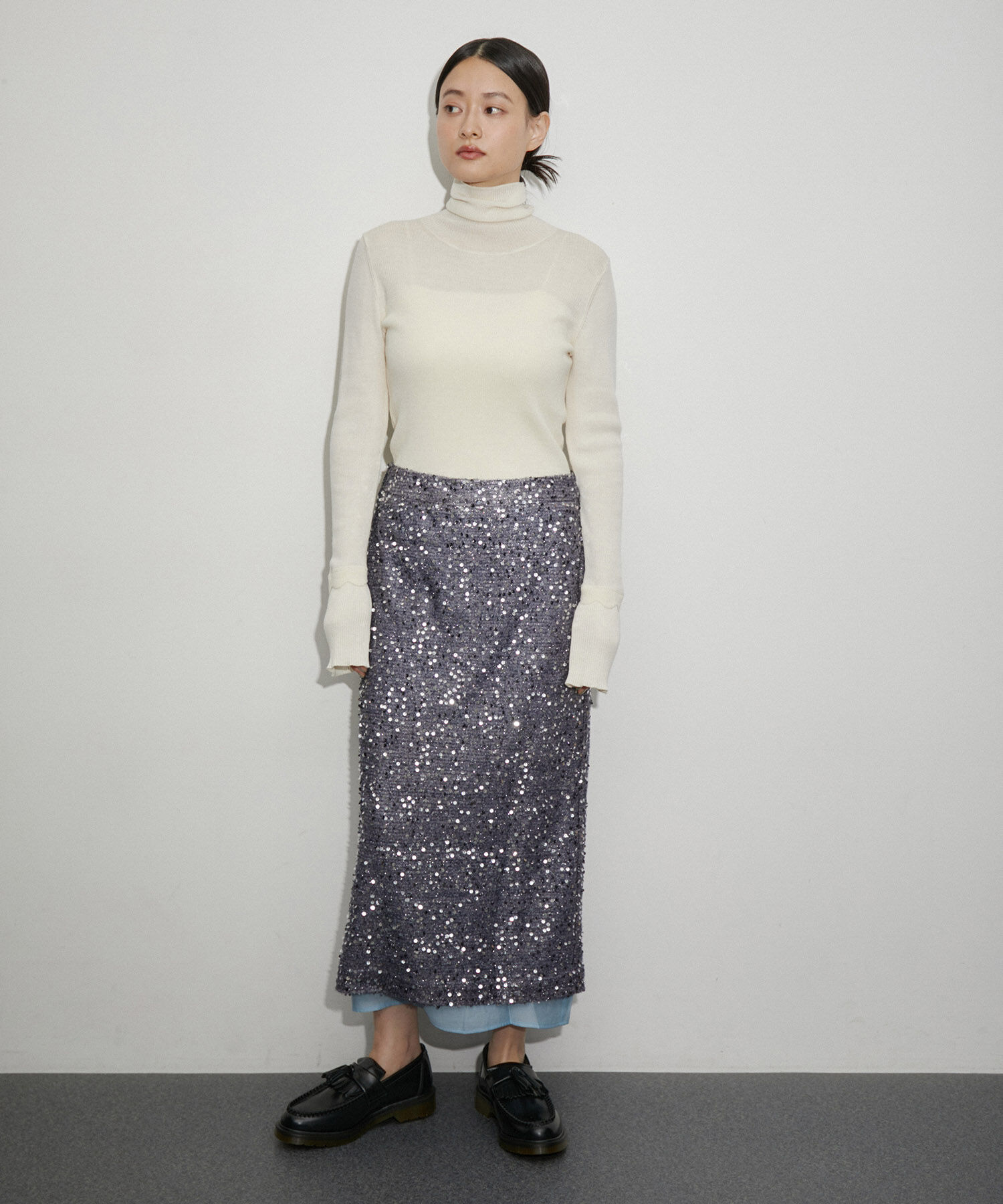 ADAM ET ROPE'「【RAIVE】スパンコールスカート」|スカート|