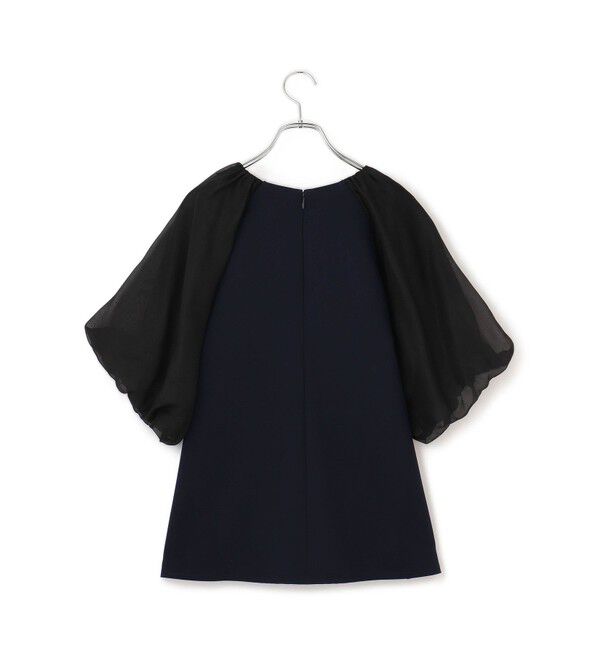 ADAM ET ROPE'「【WEB限定】シアーパフスリーブブラウス」|シャツ・ブラウス|