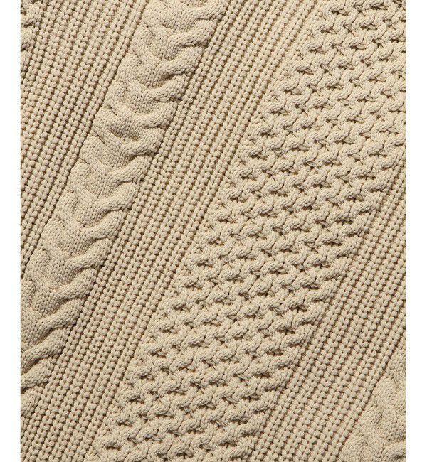 ADAM ET ROPE'「【WEB限定】ボリューム ケーブル オーバーサイズ カーディガン / 超軽量 / ユニセックス」|カーディガン|