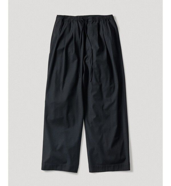 ADAM ET ROPE'「4WAY ストレッチ ツイル イージー スラックス / セットアップ対応」|スラックス|ブラック(01)