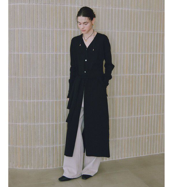 ADAM ET ROPE'「【サステナブル】ウエストノットニットワンピース」|ワンピース|