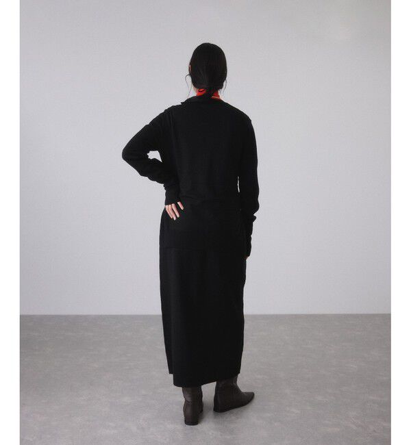 ADAM ET ROPE'「【サステナブル】ウエストノットニットワンピース」|ワンピース|