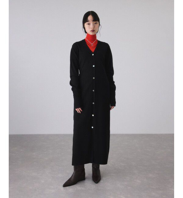 ADAM ET ROPE'「【サステナブル】ウエストノットニットワンピース」|ワンピース|