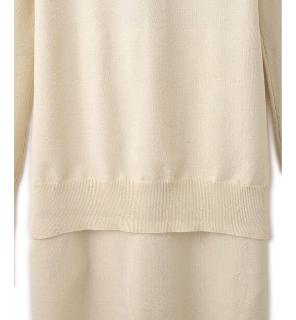 ADAM ET ROPE'「【サステナブル】ウエストノットニットワンピース」|ワンピース|