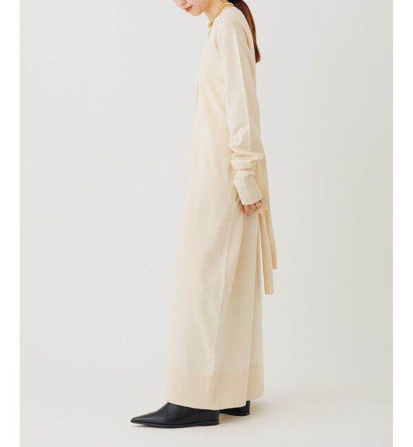 ADAM ET ROPE'「【サステナブル】ウエストノットニットワンピース」|ワンピース|