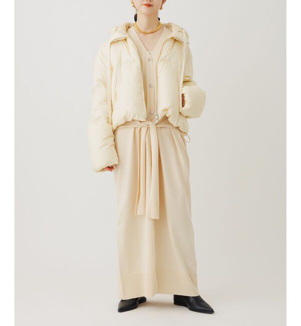 ADAM ET ROPE'「【サステナブル】ウエストノットニットワンピース」|ワンピース|