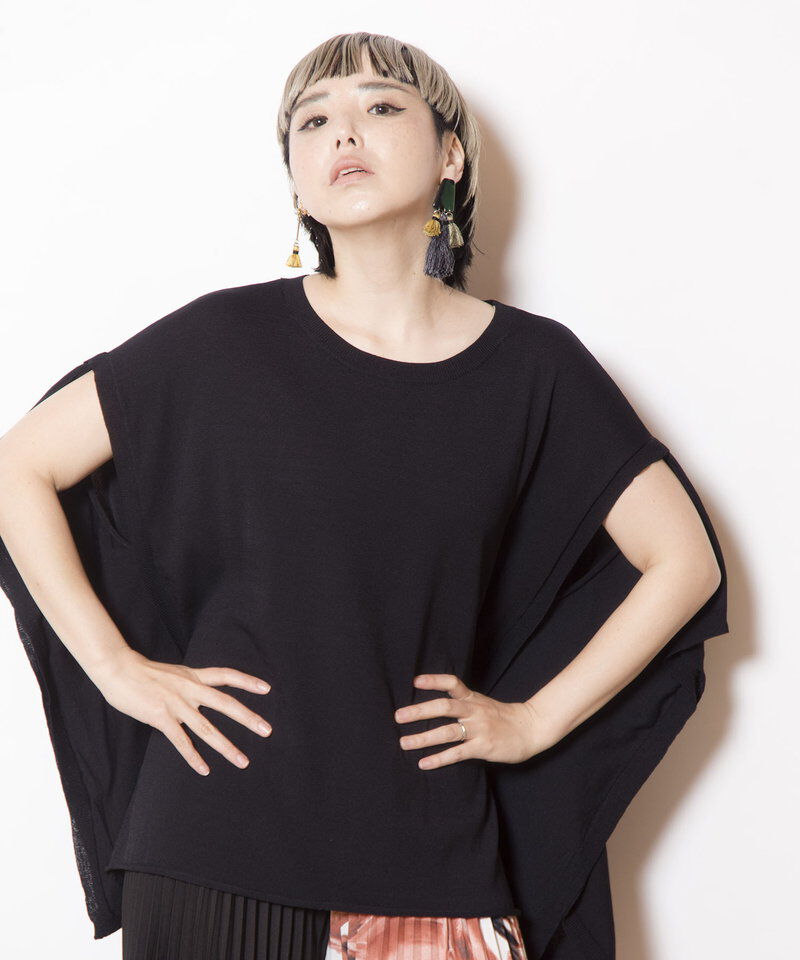  「2WAYニットポンチョ」|ニット・セーター|